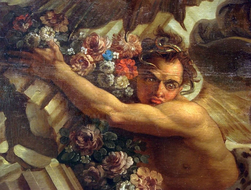La distruzione del palazzo di Armida - Musée des Beaux, Arts de Nancy, dettaglio 3